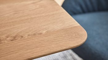 Esstisch Interliving aus Holz in Holzfarben Interliving Esszimmer Serie 5115 - Esstisch mit Eichenholz astige Eiche & anthrazitfarbenes Metall - ca. 200 x 100 cm