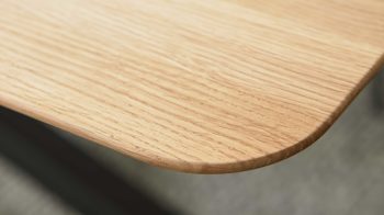 Esstisch Interliving aus Holz in Holzfarben Interliving Esszimmer Serie 5115 - Esstisch astige Eiche & anthrazitfarbenes Metall - ca. 200 x 100 cm