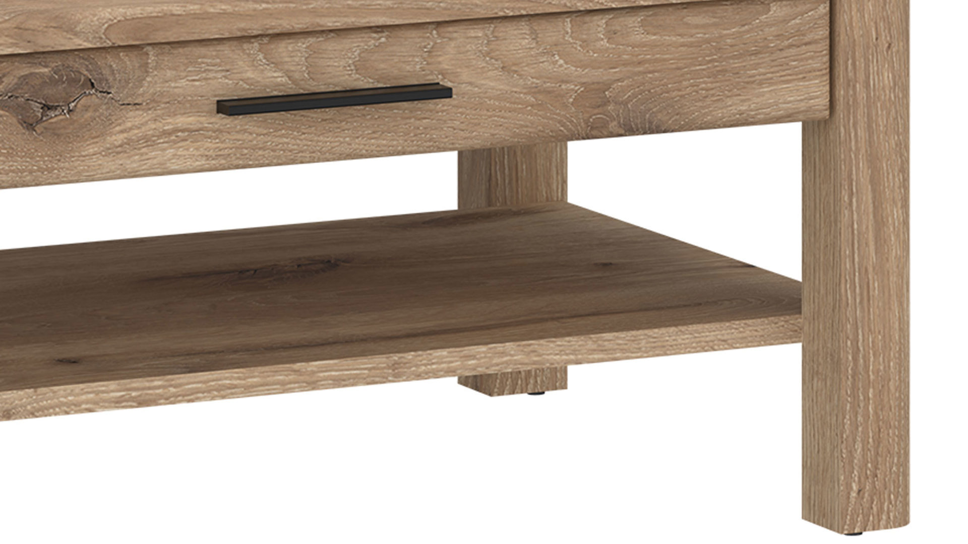 Couchtisch Wojcik aus Holz in Eiche Hell Wohnprogramm Grano - Couchtisch Viking Eiche - ca. 100 x 75 cm