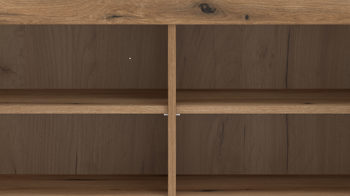 Garderobenbank Wojcik aus Holz in Eiche Hell Garderobenprogramm Delamar - Garderobenbank Coast Evoke Eiche & Schwarz - ca. 88 x 58 cm