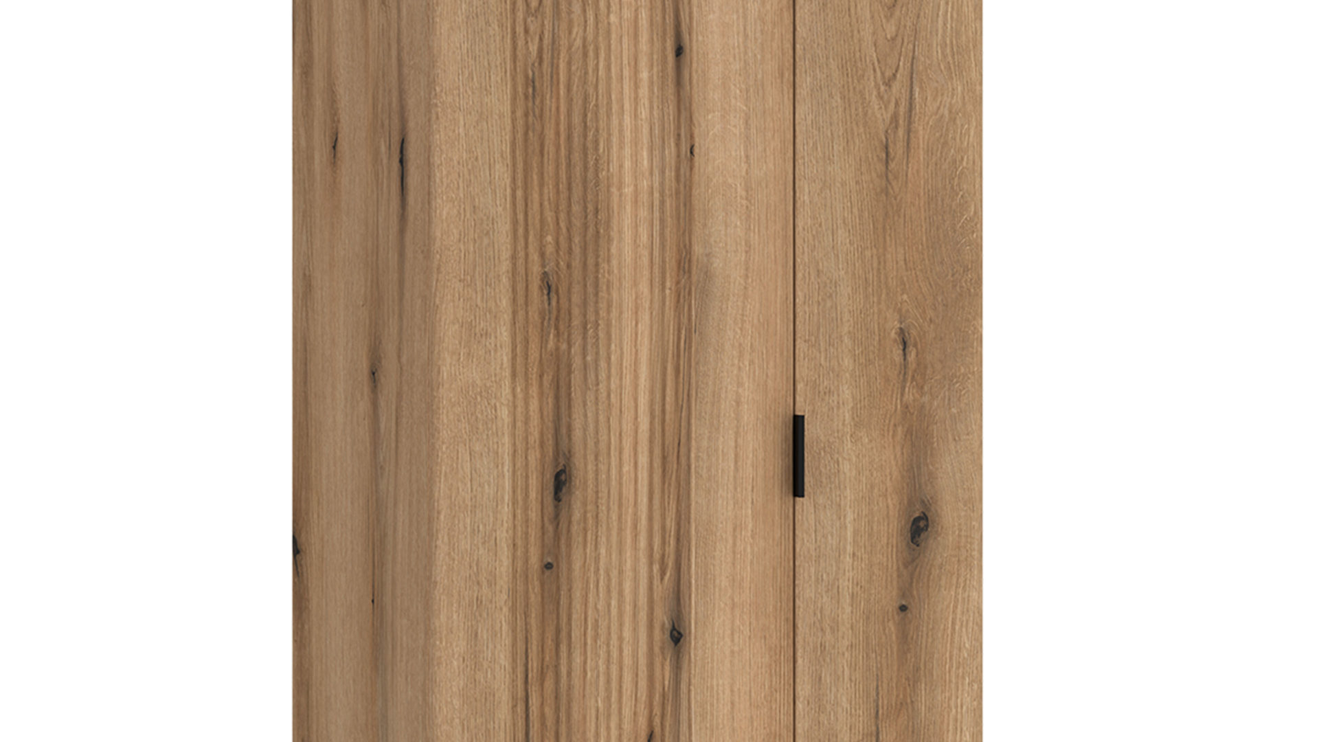 Garderobenschrank Wojcik aus Holz in Eiche Hell Garderobenprogramm Delamar - Garderobenschrank Coast Evoke Eiche & Schwarz - Höhe ca. 198 cm