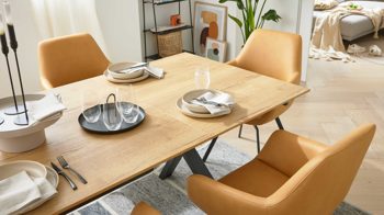 Funktion Interliving aus Holz in Holzfarben Interliving Esszimmer Serie 5112 - Klappeinlagen-Set goldbraune Halifax Eiche - zweiteilig