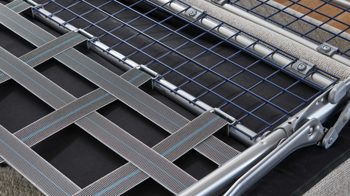 Schlafsofa Bali aus Stoff in Beige Schlafsofa Florenz beiger Bezug 2504 & Holzfüße 673 - Breite ca. 188 cm