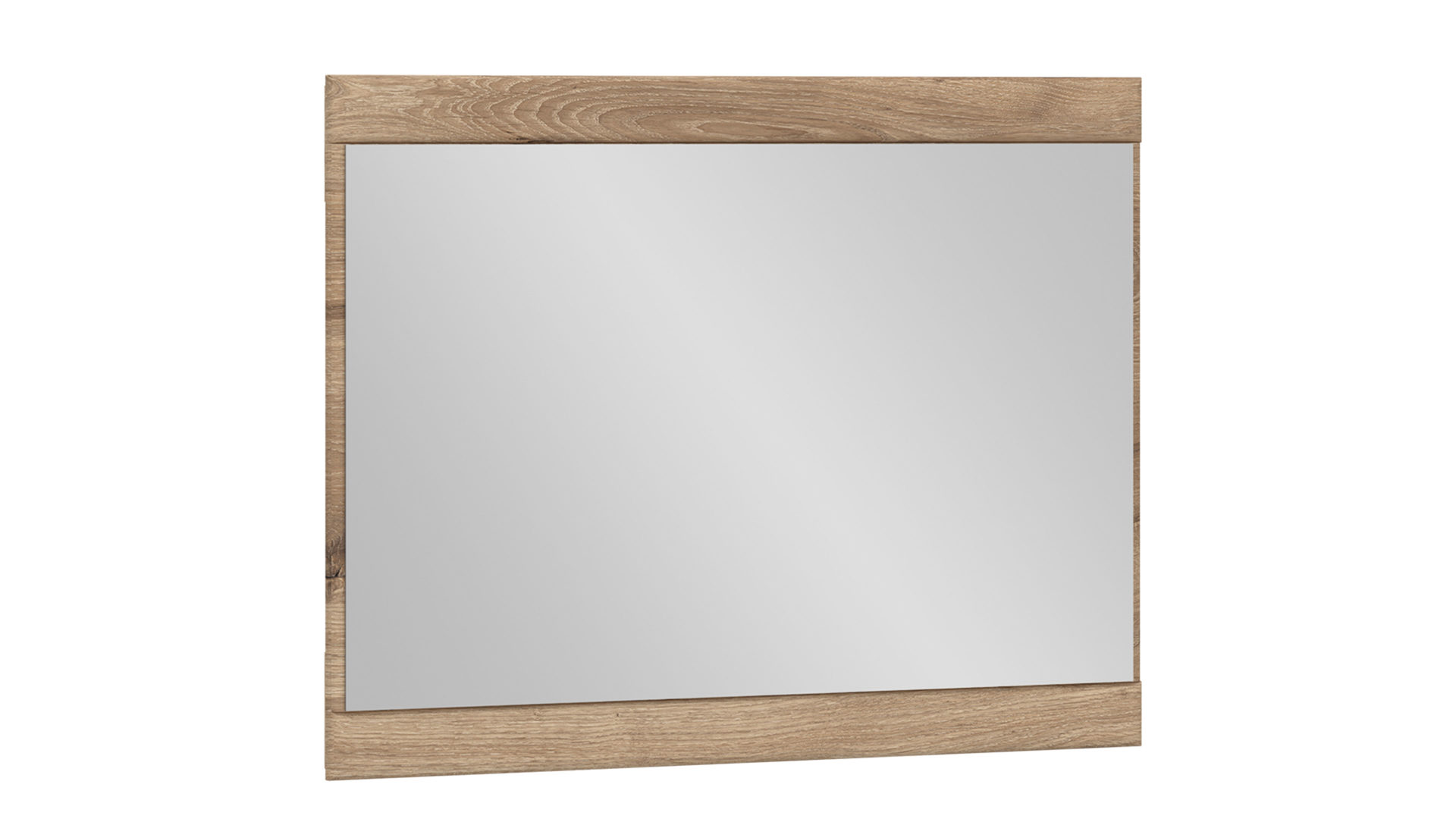 Wandspiegel Wojcik aus Holz in Eiche Hell Garderobenprogramm Grano - Spiegel Viking Eiche - ca. 93 x 73 cm