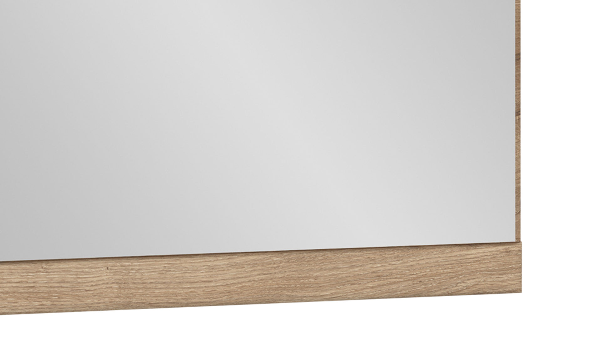 Wandspiegel Wojcik aus Holz in Eiche Hell Garderobenprogramm Grano - Spiegel Viking Eiche - ca. 93 x 73 cm