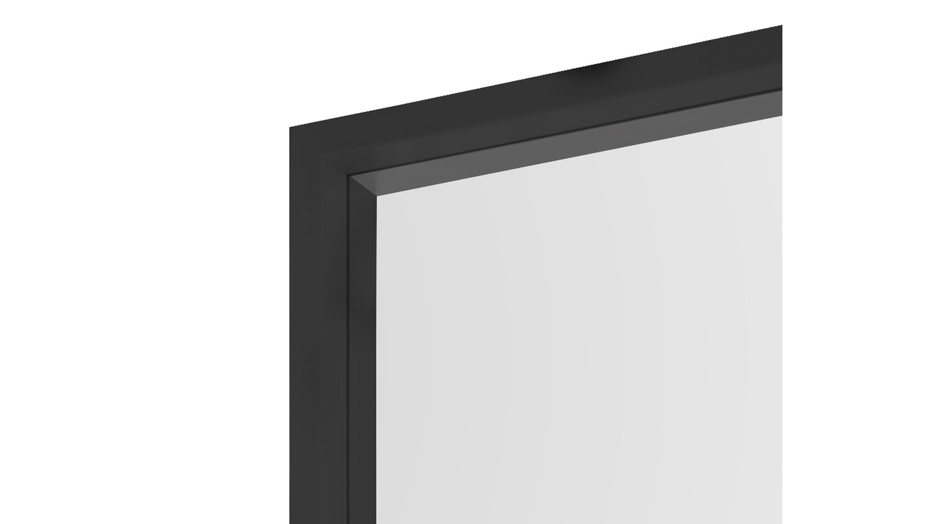 Spiegel Mirrors and more aus Spiegel in Schwarz Rahmenspiegel Alea Schwarz - ca. 34 x 124 cm