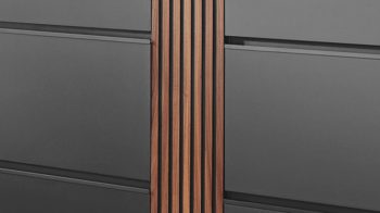 Garderoben-Set Wittenbreder® einrichtungssysteme aus Holz in Anthrazit WITTENBREDER® EINRICHTUNGSSYSTEME Punta Garderoben-Set No 01 anthrazitfarbener Mattlack & Kernnussbaum - fünfteilig