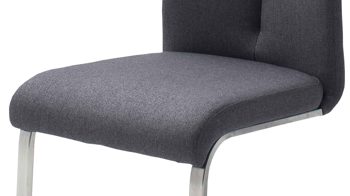 Schwingstuhl Mca furniture aus Stoff in Anthrazit Schwingstuhl Artos anthrazitfarbenes Feingewebe & Edelstahl