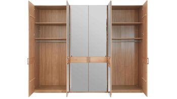 Kleiderschrank Wiemann | oeseder aus Holz in Holzfarben WIEMANN Modena Plus - Funktions-Kleiderschrank teilmassive Erle - sechs Türen, vier Schubladen, Breite ca. 300 cm