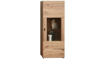 Wohnwand Wohn-concept aus Holz in Holzfarben Wohnmöbel Serie Malaga - Wohnwand Altesche - vierteilig, Breite ca. 305 cm