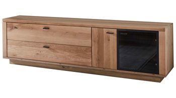 Lowboard PARTNERRING COLLECTION aus Holz in Holzfarben PARTNERRING COLLECTION Wohnprogramm Malaga - Lowboard Eiche Artisan - zwei Türen, zwei Schubladen, Länge ca. 205 cm