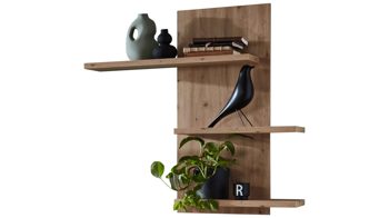 Wohnwand PARTNERRING COLLECTION aus Holz in Holzfarben PARTNERRING COLLECTION Wohnprogramm Malaga - Wohnwand Eiche Artisan - dreiteilig, Breite ca. 303 cm