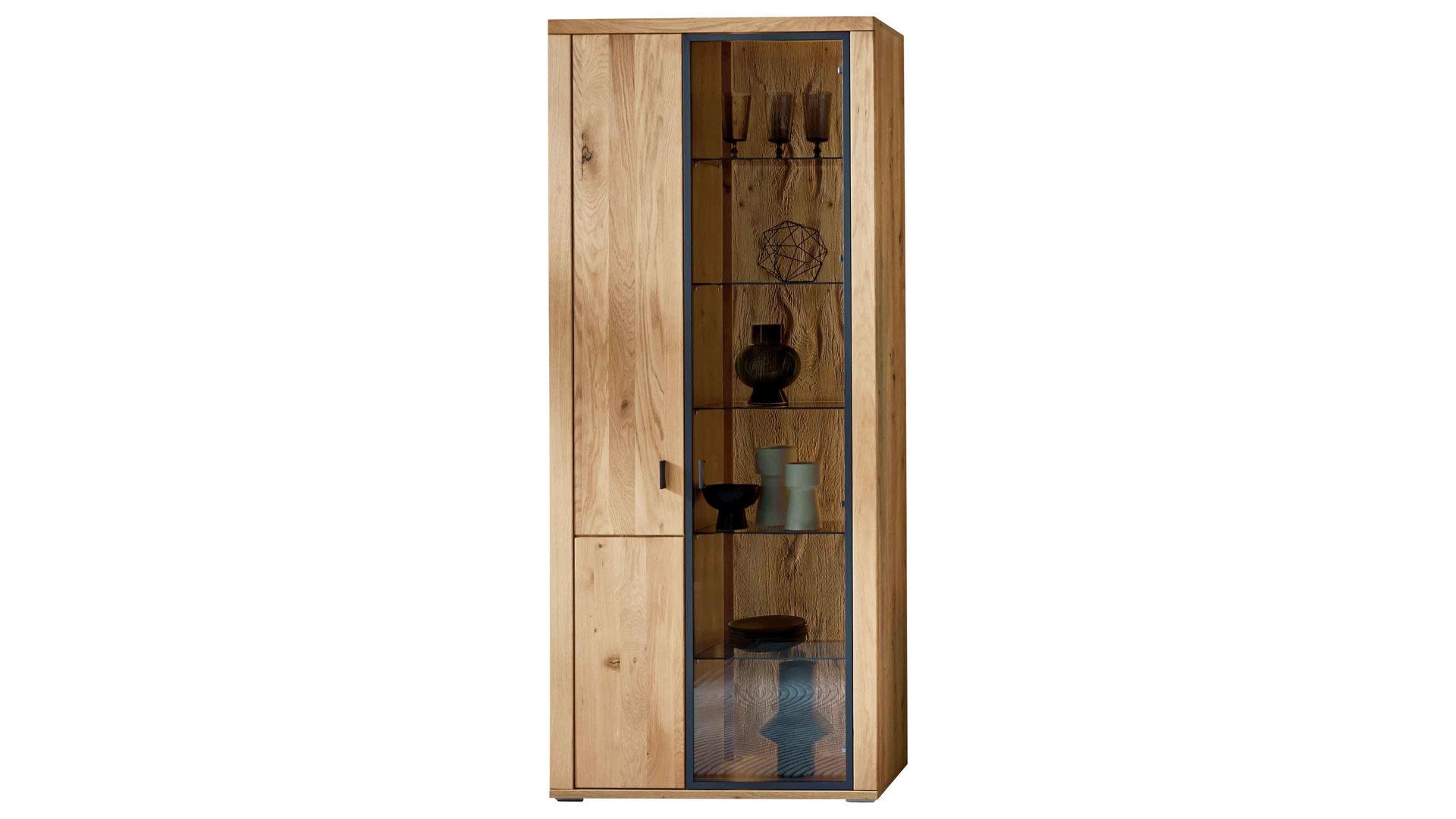 Wohnwand PARTNERRING COLLECTION aus Holz in Holzfarben PARTNERRING COLLECTION Wohnprogramm Malaga - Wohnwand Eiche Artisan - dreiteilig, Breite ca. 303 cm