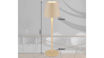 Tischleuchte Globo lighting aus Metall in Beige GLOBO LED-Tischleuchte Vannie sandfarbenes Metall - Höhe ca. 36 cm