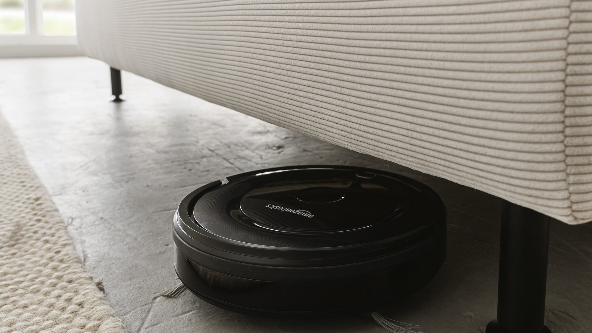 Bettgestell comfortmaster besser sitzen, liegen, leben aus Stoff in Hellgrau Comfortmaster Polsterbett Serie OC-PB23104 - Polsterbettgestell silberfarbener Feincord – Liegefläche ca. 180 x 200 cm