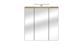 Hängeschrank Forte® aus Holz in Transparent Badezimmerprogramm Veris - Spiegelschrank Artisan Eiche – ca. 69 x 68 cm