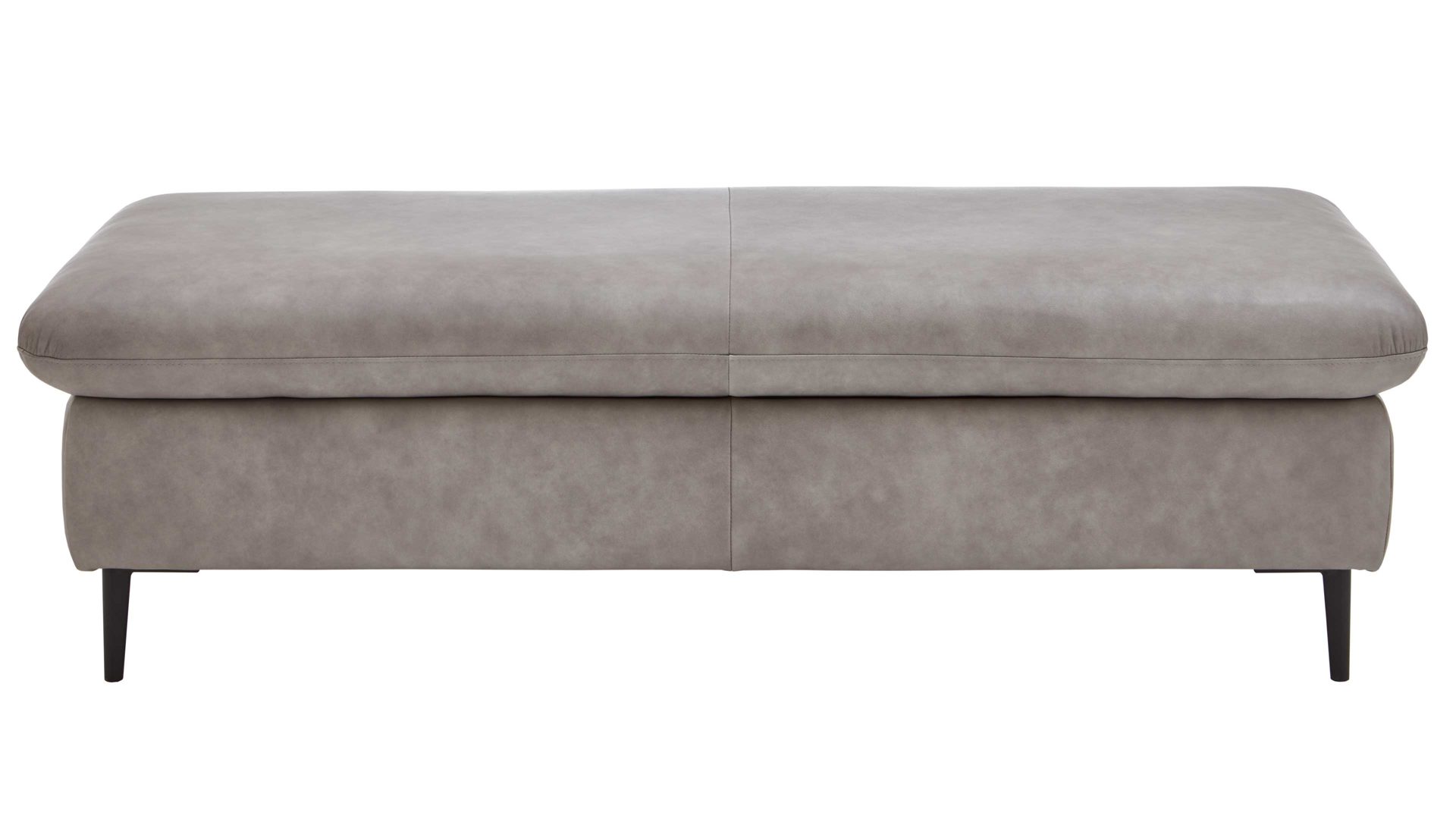 Funktionshocker W.schillig i. i. aus Leder in Hellgrau W.SCHILLIG Polsterserie Select Venus plus - Funktionshocker hellgraues Leder Z69-22 - Breite ca. 120 cm