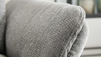 Dreisitzer Himolla aus Stoff in Grau himolla Polsterprogramm 1385-Promotion - Dreisitzer gletscherfarbener Bezug Q2 Fashion & anthrazitfarbene Metallfüße - Länge ca. 213 cm