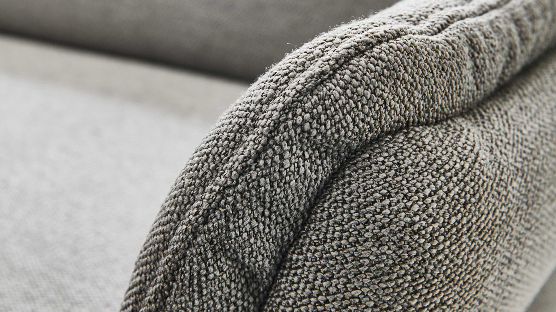 2,5-Sitzer Himolla aus Stoff in Grau himolla Polsterprogramm 1385-Promotion - 2,5-Sitzer mit motorischen Funktionen gletscherfarbener Bezug Q2 Fashion & anthrazitfarbene Metallfüße - Länge ca. 183 cm