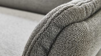 Dreisitzer Himolla aus Stoff in Grau himolla Polsterprogramm 1385-Promotion - Dreisitzer gletscherfarbener Bezug Q2 Fashion & anthrazitfarbene Metallfüße - Länge ca. 213 cm