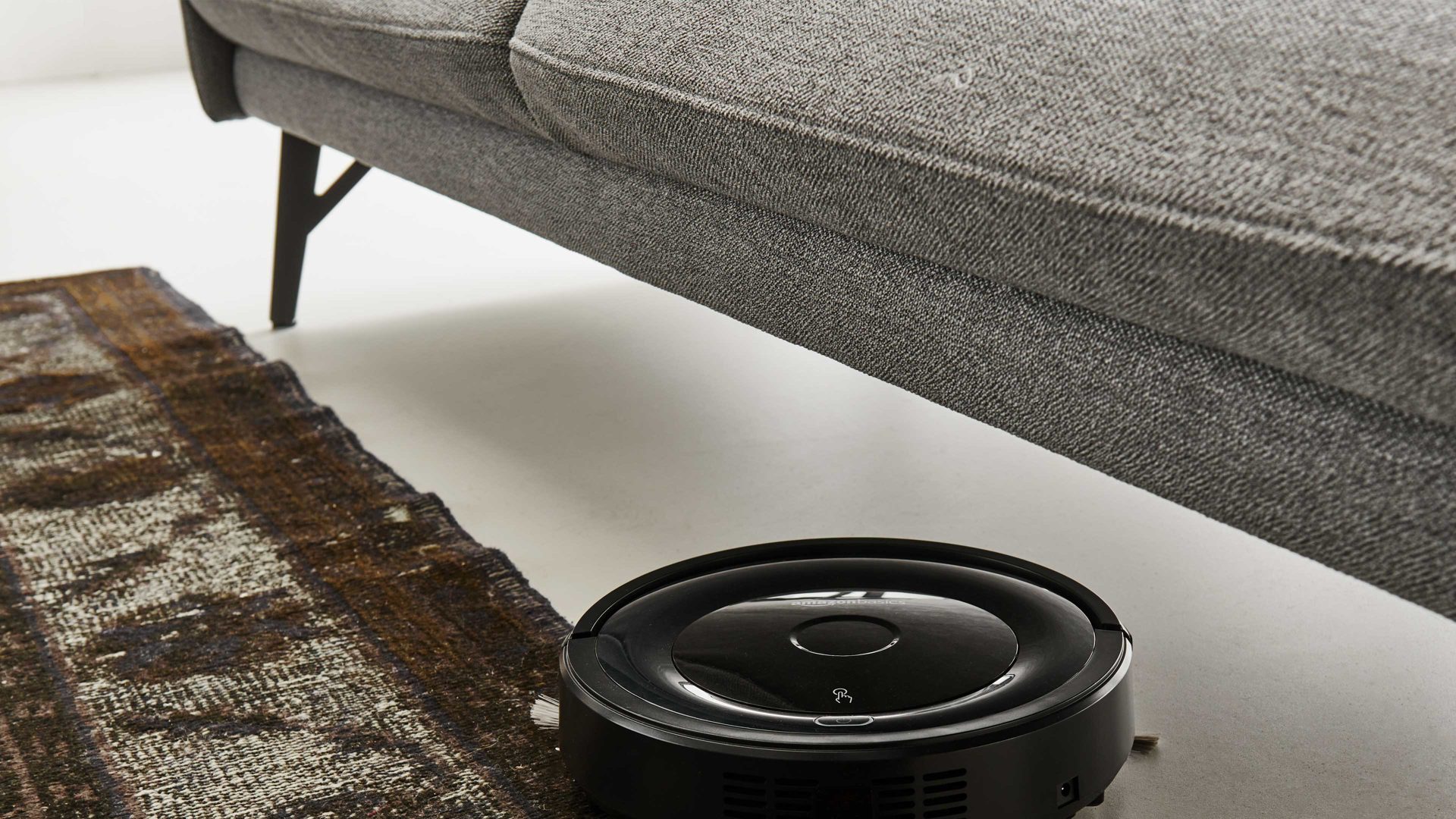 Dreisitzer Himolla aus Stoff in Grau himolla Polsterprogramm 1385-Promotion - Dreisitzer gletscherfarbener Bezug Q2 Fashion & anthrazitfarbene Metallfüße - Länge ca. 213 cm