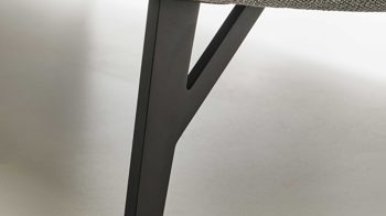 2,5-Sitzer Himolla aus Stoff in Grau himolla Polsterprogramm 1385-Promotion - 2,5-Sitzer gletscherfarbener Bezug Q2 Fashion & anthrazitfarbene Metallfüße - Länge ca. 183 cm