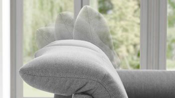 2,5-Sitzer Himolla aus Stoff in Grau himolla Polsterprogramm 1385-Promotion - 2,5-Sitzer gletscherfarbener Bezug Q2 Fashion & anthrazitfarbene Metallfüße - Länge ca. 183 cm