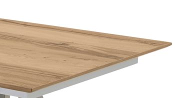 Esstisch Venjakob aus Holz in Holzfarben VENJAKOB Esstisch ET159 helle Wildeiche & Edelstahl – ca. 190 x 100 cm