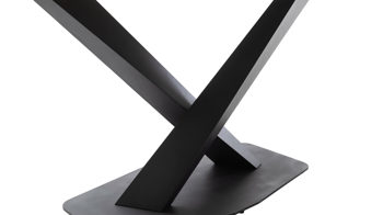 Esstisch Mca direkt aus Holz in Holzfarben Esstisch-Serie Gravina Zerreiche & schwarzes Metallgestell - ca. 180 x 90 cm