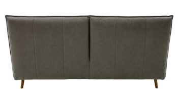 Bettgestell Interliving aus Stoff in Grau Interliving Polsterbett Serie 1417 - Polsterbettgestell fangofarbenes Leder Vicenzia & Eichenholzfüße 286 - Liegefläche ca. 180 x 200 cm