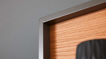 Wandregal Interliving aus Holz in Holzfarben Interliving Wohnzimmer Serie 2030 - Wandboard 41 Wolfram Grey & Spaltholz - ca. 48 x 38 cm