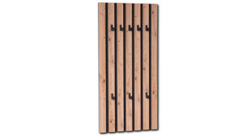 Wandgarderobe M2 kollektion aus MDF in Holzfarben Wandgarderobe Tip 2 Artisaneiche & Schwarz – ca. 45 x 90 cm