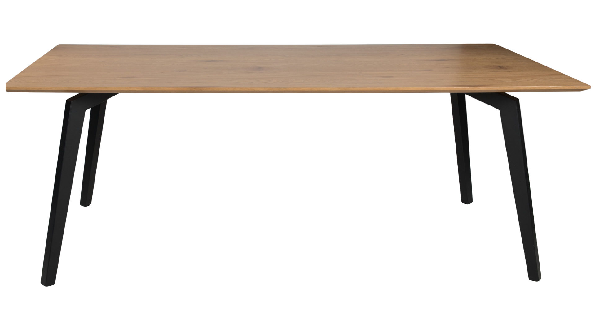 Esstisch Duo collection aus Holz in Holzfarben Esstisch Vivienne Eiche & schwarzes Gestell - ca. 200 x 100 cm