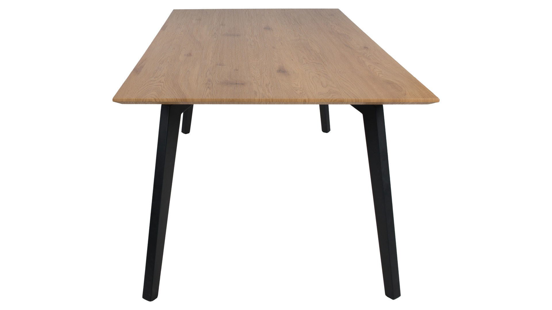 Esstisch Duo collection aus Holz in Holzfarben Esstisch Vivienne Eiche & schwarzes Gestell - ca. 200 x 100 cm