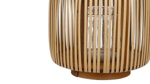 Windlicht Edelman® aus Kunstfaser in Gold Windlicht Harvard goldfarbene Kunstfaser - Höhe ca. 23 cm