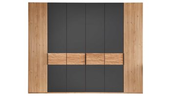 Kleiderschrank Wiemann | oeseder aus Holz in Holzfarben WIEMANN Schlafzimmerserie Cadiz - Kleiderschrank Bianco Eiche & Graphit - sechs Türen, Breite ca. 300 cm