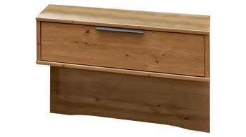 Nachtkommoden-Set Wiemann | oeseder aus Holz in Holzfarben WIEMANN Schlafzimmerserie Cadiz - Hängekonsolen-Set Bianco Eiche & Graphit - Breite je ca. 60 cm