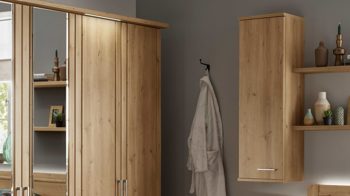 Hängeschrank Wiemann | oeseder aus Holz in Holzfarben WIEMANN Schlafzimmerserie Mainau 2 - Hängeschrank Bianco Eiche - eine Tür, Breite ca. 40 cm