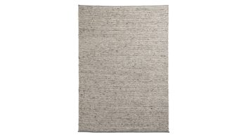 Handwebteppich Interliving aus Naturfaser in Weiß Interliving Teppich Serie B-8003 Weiß meliert – ca. 170 x 240 cm