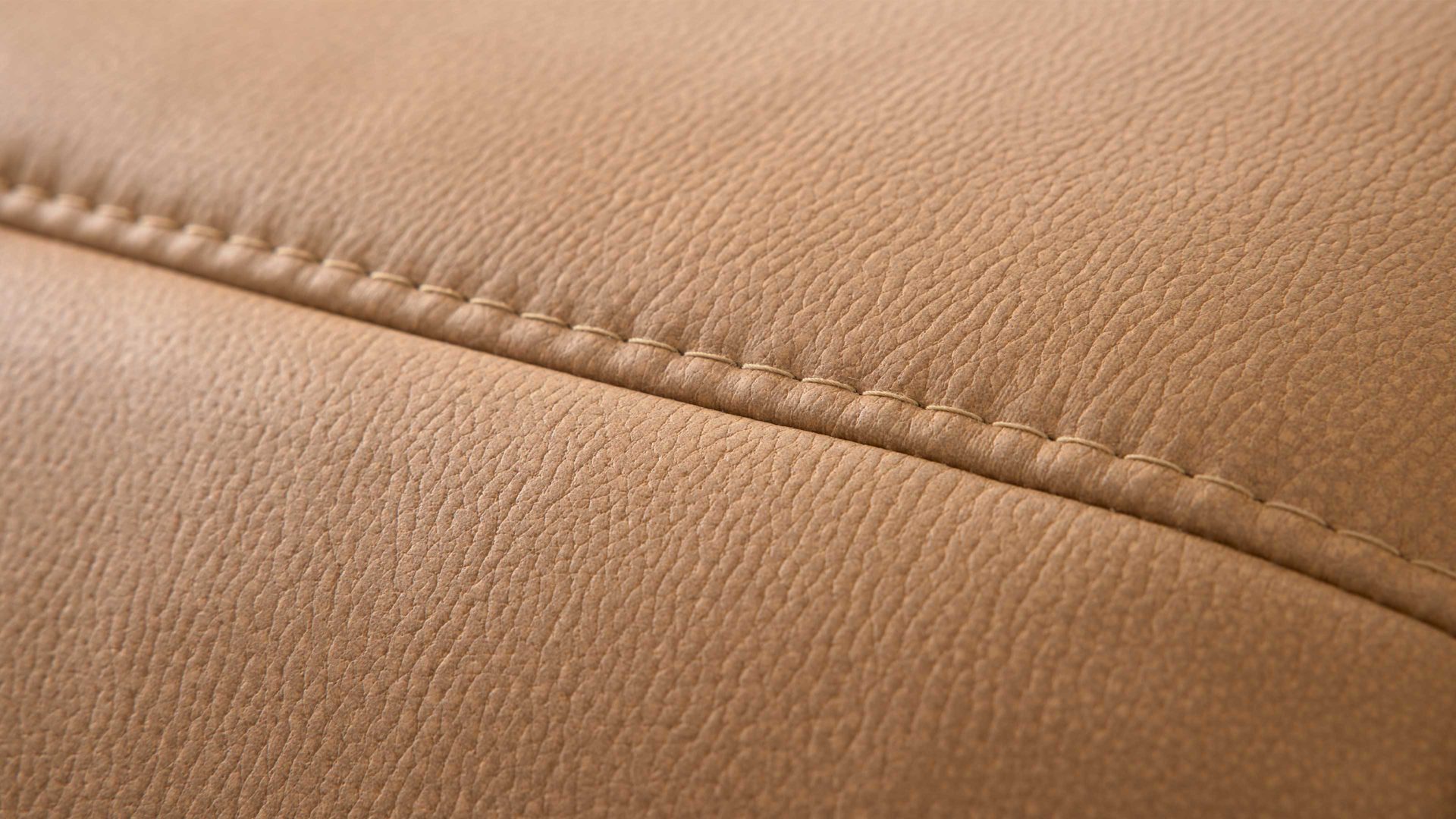 Funktionshocker Interliving aus Stoff in Orange Interliving Sofa Serie 4064 - XXL-Funktionshocker kurkumafarbene Mikrofaser Galero Punto & Fuß W003-01 - ca. 130 x 65 cm