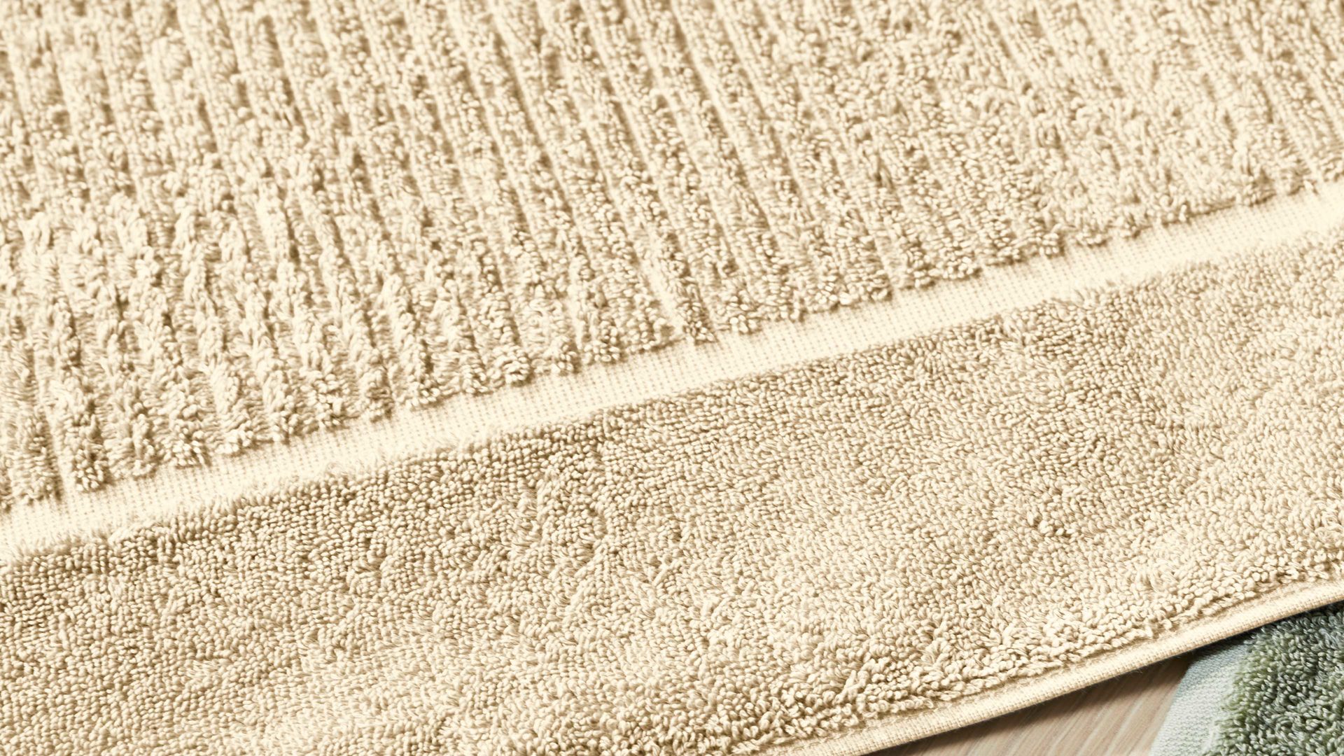 Badematte / Badeteppich Interliving aus Naturfaser in Beige Interliving Handtuch Serie 9108 - Badvorleger naturweiße Baumwolle  - ca. 60 x 80 cm