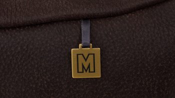 Ecksofa Koinor aus Leder in Dunkelbraun KOINOR Leder-Ecksofa Harriet dunkelbraunes Leder India Spider & Wildeiche – Stellfläche ca. 222 x 286 cm