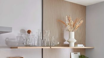 Einbauküche Nobilia® aus Holz in Hellgrau nobilia® Einbauküche Novalux mit privileg Elektrogeräten Seidengrau & Eiche Montreal - Länge ca. 420 cm