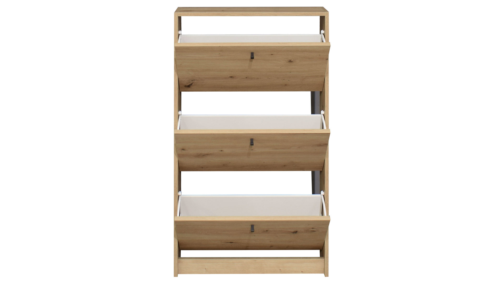 Schuhschrank Mäusbacher i.i. aus Holz in Holzfarben Schuhkipper Flap Asteiche - drei Klappen, ca. 60 x 104 cm