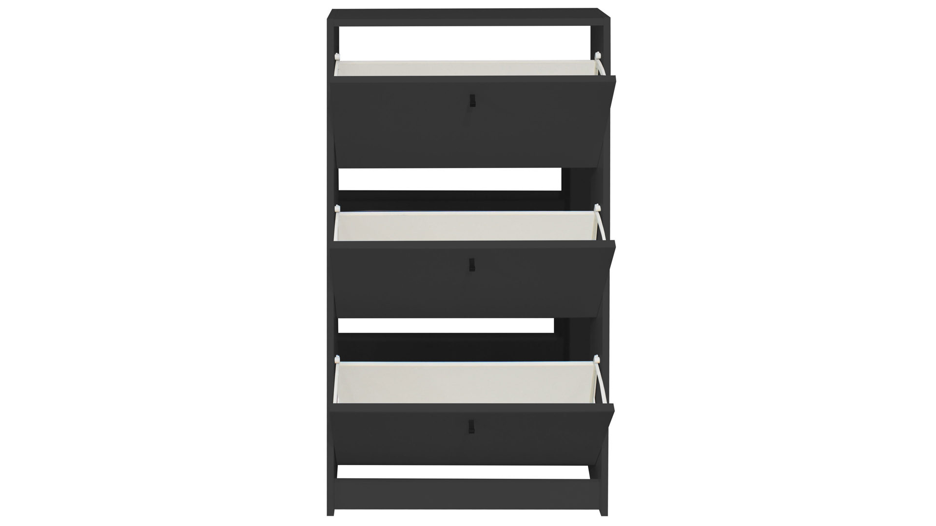 Schuhschrank Mäusbacher i.i. aus Holz in Anthrazit Schuhkipper Flap Anthrazit - drei Klappen, ca. 60 x 104 cm