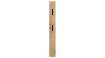 Wandgarderobe Mäusbacher i.i. aus Holz in Holzfarben Garderobenpaneel Asteiche & Schwarz - ca. 13 x 110 cm
