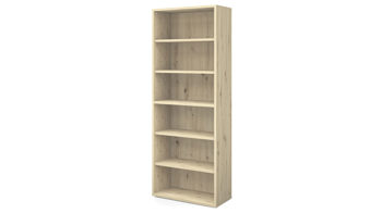 Regal Mäusbacher i.i. aus Holz in Holzfarben Büroprogramm Big Profi Office - Regal Asteiche - sechs Fächer, ca. 82 x 218 cm