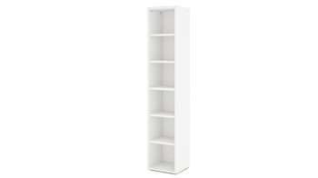 Regal Mäusbacher i.i. aus Holz in Weiß Büroprogramm Big Profi Office - Regal Weiß - sechs Fächer, ca. 44 x 218 cm