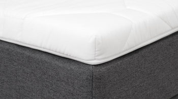 Boxspringbett Sun garden | 162719 aus Stoff in Anthrazit Boxspringbett Joilet anthrazitfarbener Bezug 50512-700 – Liegefläche ca. 140 x 200 cm