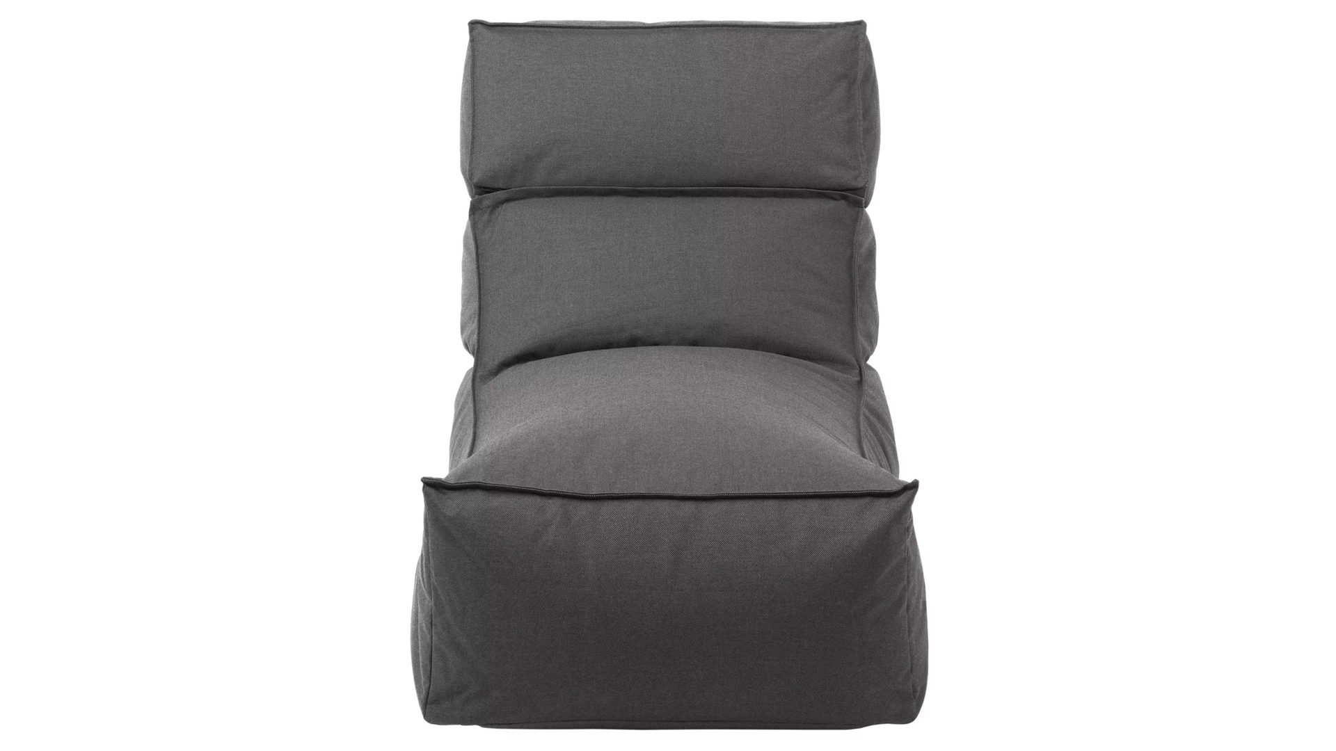Sitzsack-Sessel Blomus aus Kunstfaser in Schwarz blomus Outdoor Lounge-Sitzsack Stay kohlefarbene Kunstfaser – Länge ca. 120 cm